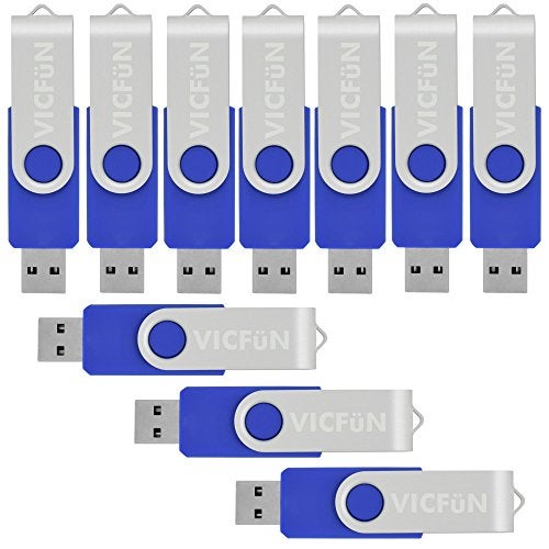 VICFUN® 50pcs 8gb Flash Drives 8GB USB Pen Drive USB 2.0-Blue - Image 1