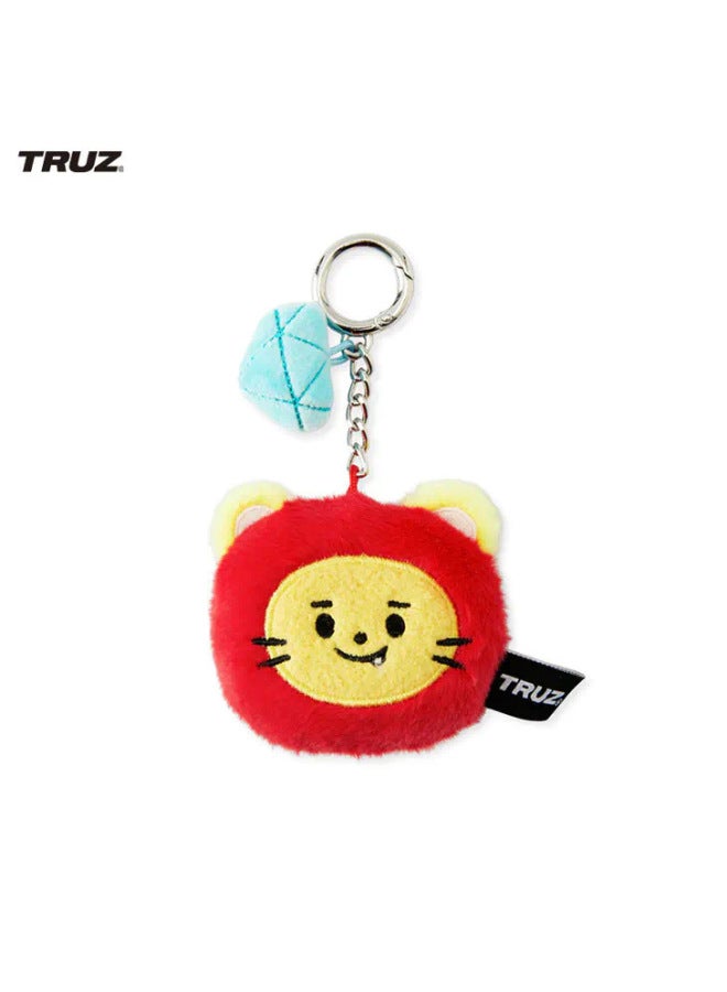 TRUZ Head Plush Doll Pendant Minini Doll Car Keychain Ring Bag Hanging Earphone Case Hanging Accessories-Color:LAWOO Head Pendant-Below 10cm  - Image 1