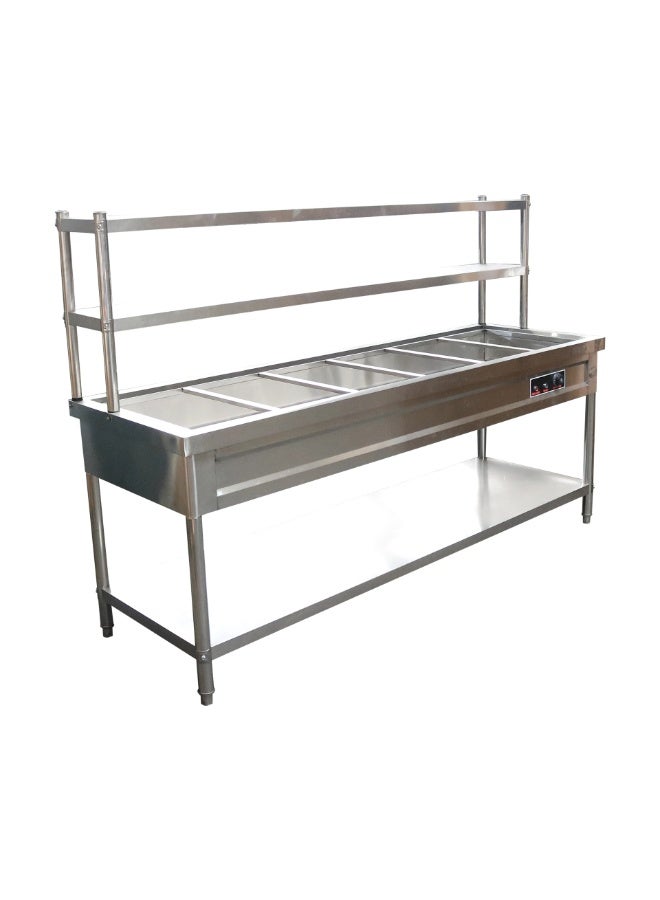 Bravo [6 HOLES 2 TIER] Commercial Stainless Steel Bain Marie / Food Warmer Steam Catering and Restaurants /Water Bain Marie - Image 2