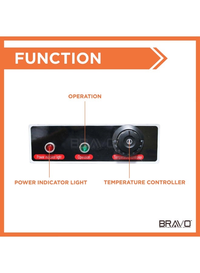 Bravo [6 HOLES 2 TIER] Commercial Stainless Steel Bain Marie / Food Warmer Steam Catering and Restaurants /Water Bain Marie - Image 4