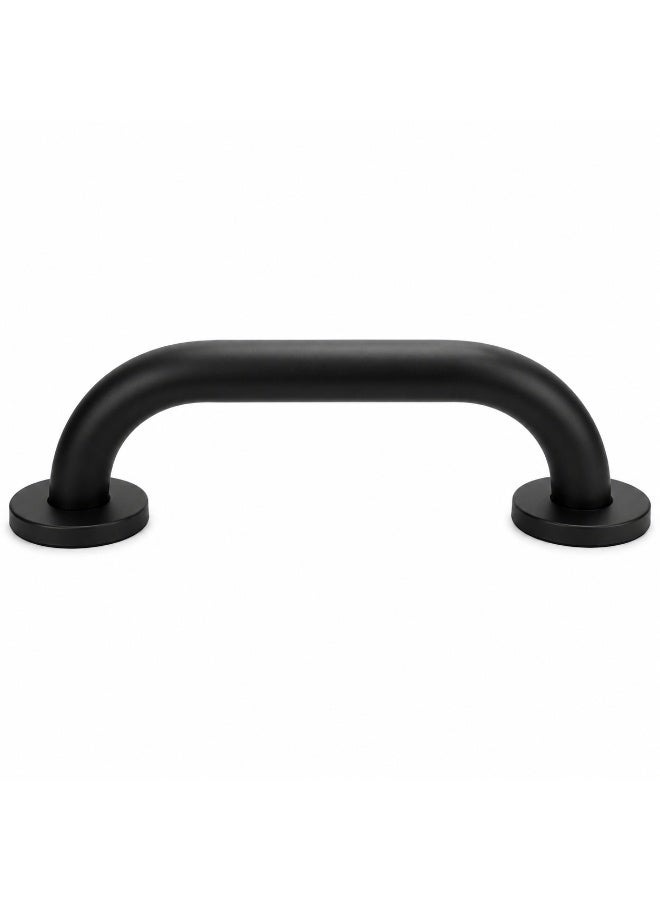 Bathroom Grab Bar 30 cm Stainless Steel Wall-Mounted Handhold for Shower Bathtub & Toilet with Mounting Hardware (Black Matte) - Image 1