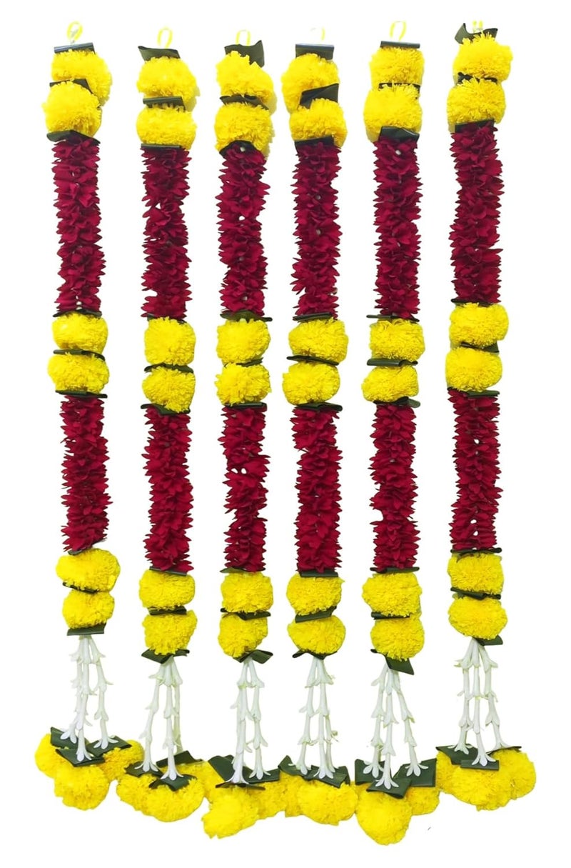 AFARZA; CHOICE GOOD FEEL GOOD AFARZA CHOICE GOOD FEEL GOOD Artificial Flower Garland Toran for Door Entrance Home Decoration Hanging 6 Pieces 30 Inch  - Image 2