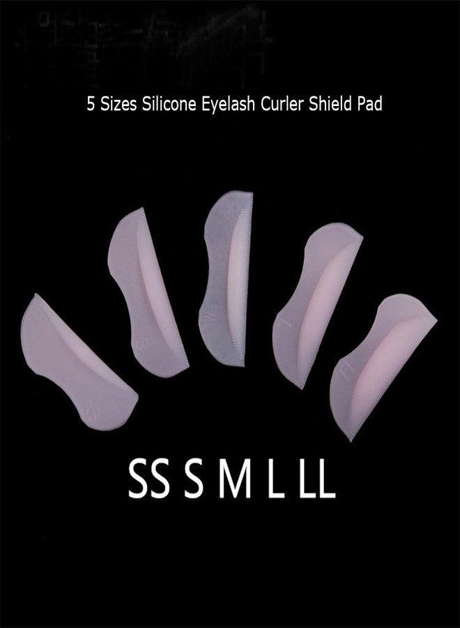 ATOMUS 5 Pairs Silicone Durable Eyelash Permanent Perm Curler Curling Root Lifting False Fake Eyelash Shield Pads - Image 2