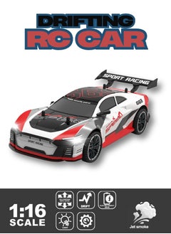 Harvestoy 1:16 Scale Drifting RC Cars, 2.4GHz 4WD RC Race Car, 30km/h High-Speed Remote Control Drift Car Vehicle, Racing Sport for Boys Girls Kids-2 USB Rechargeable Batteries,gitfs for kids  - Image 3