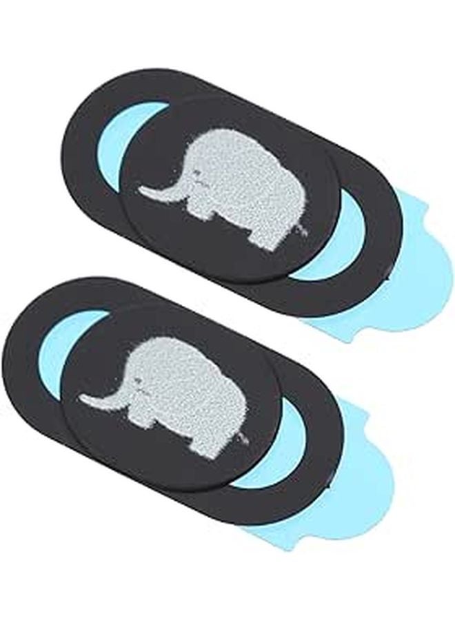 2 Pack Black Webcam Cover Slide Ultra Thin Laptop Camera Privacy Protector - Image 1