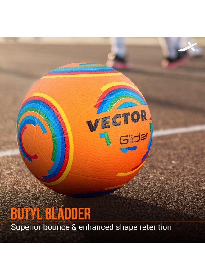 Vector X Glider Rubber Moulded Indoor/Outdoor Volleyball with Butyl Bladder, Orange, Size: 4 (Suitable for Practice/Match/Training) + Free Air Needle - Image 4