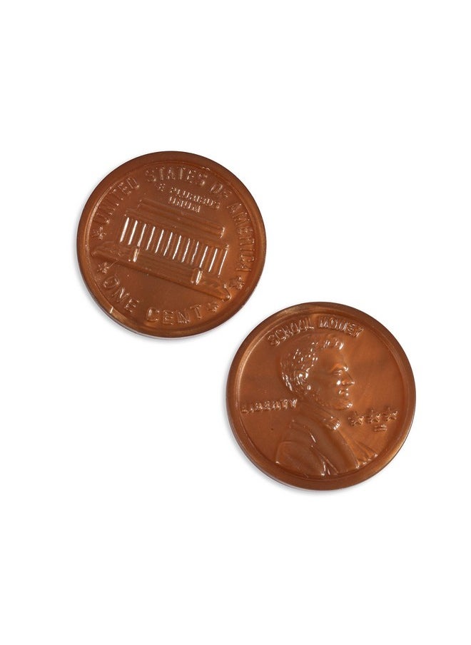 Learning Advantage LEARNING ADVANTAGE Play Coin Set - 30 Pennies, 20 Nickels, 20 Dimes, 20 Quarters and 4 Half-Dollars - Realistic Coins for Pretend Play  - Image 3