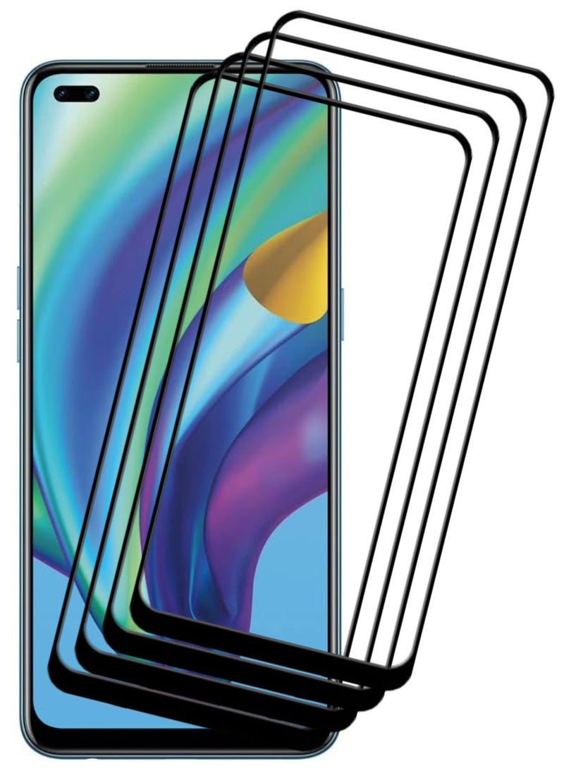 ACLIX 4 Pieces Antistatic ESD Dustproof Premium Quality High Definition Tempered Glass Screen Protector Designed For Oppo A93 - Image 1