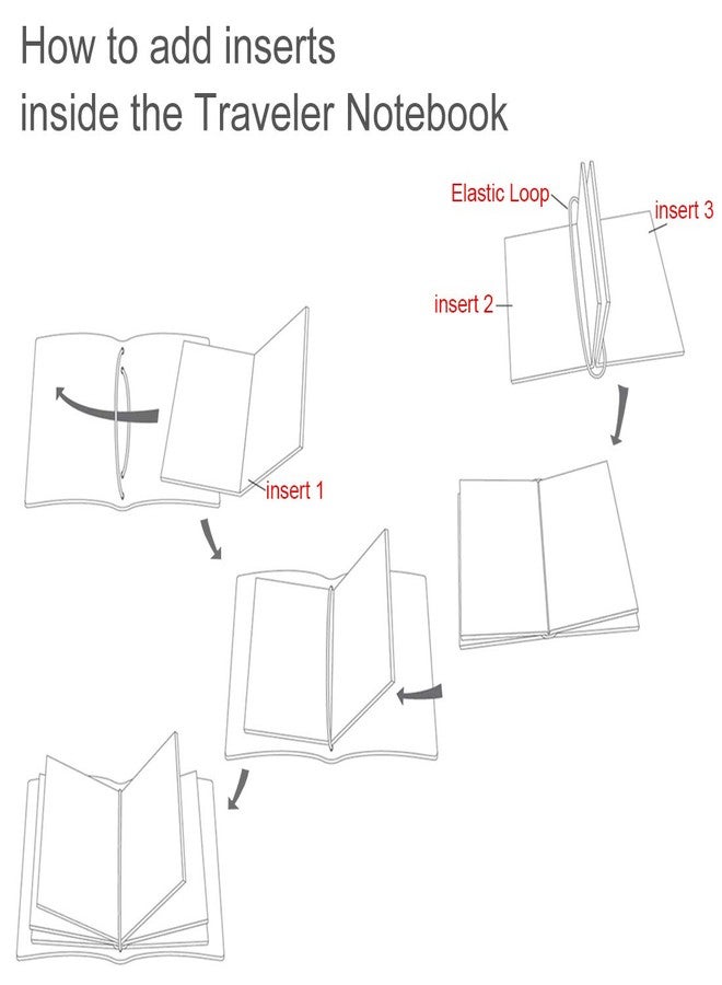 Moterm Travelers' Notebook Refills Insert, Set of 3(Grid, Standard Size, 100gsm) - Image 3