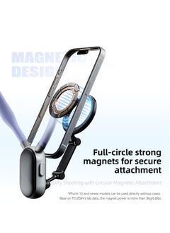 TELESIN Magnetic Neck Mount for Phones, Cell Phone Holder Stand Hanging on Neck POV/Vlog Selfie Hand Free Necklace Phone Strap Video Recording for iPhone 15 14 13 12 Series Android Phones (Purple)  - Image 4