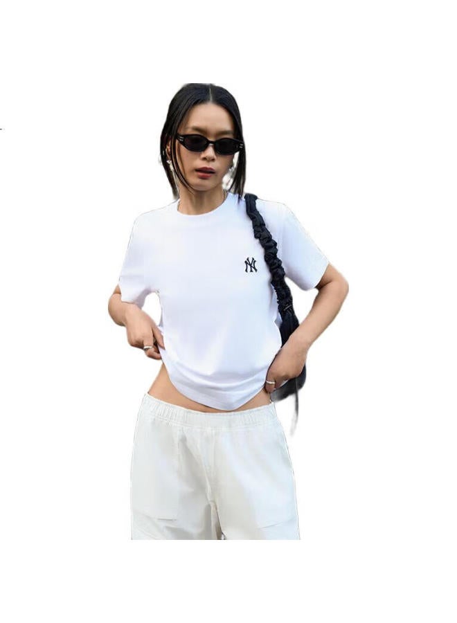 MLB T-Shirt Men And Women Couple All-Match Casual Classic Solid Color Round Neck 25 Spring New 3Atsb0153-50Whs-L - Image 3