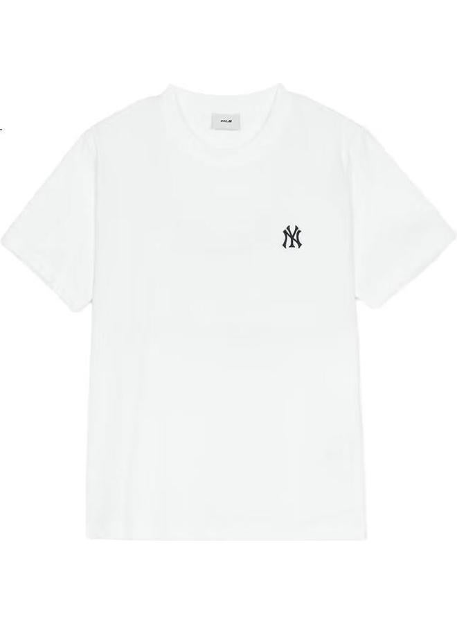 MLB T-Shirt Men And Women Couple All-Match Casual Classic Solid Color Round Neck 25 Spring New 3Atsb0153-50Whs-L - Image 2