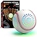 HYES Kids Baseball Glove with Light Up BaseballLED Rechargeable 9 Lighting Modes Official Size Leather Weighted Glow Baseballs for Day Night Sport Toys Games for Youth Boys - Image 2