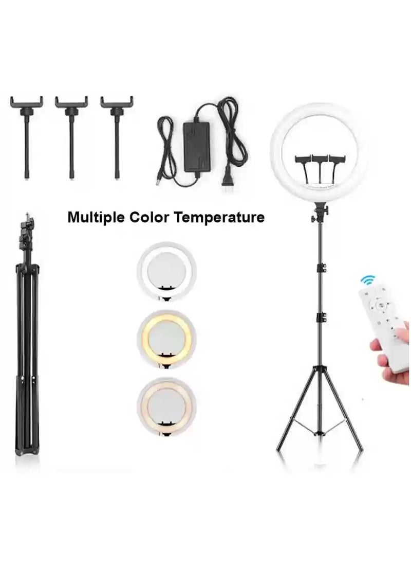 Generic - LJJ-45 LED Ring Light With Remote Perfect for Photo Shoots and Captivating Reels - Image 1