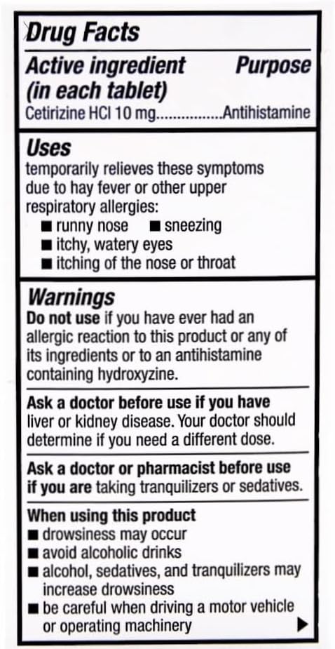 PERRIGO أقراص بيريجو سيتيريزين هيدروكلوريد 10 ملغ 300 حبة - Image 2