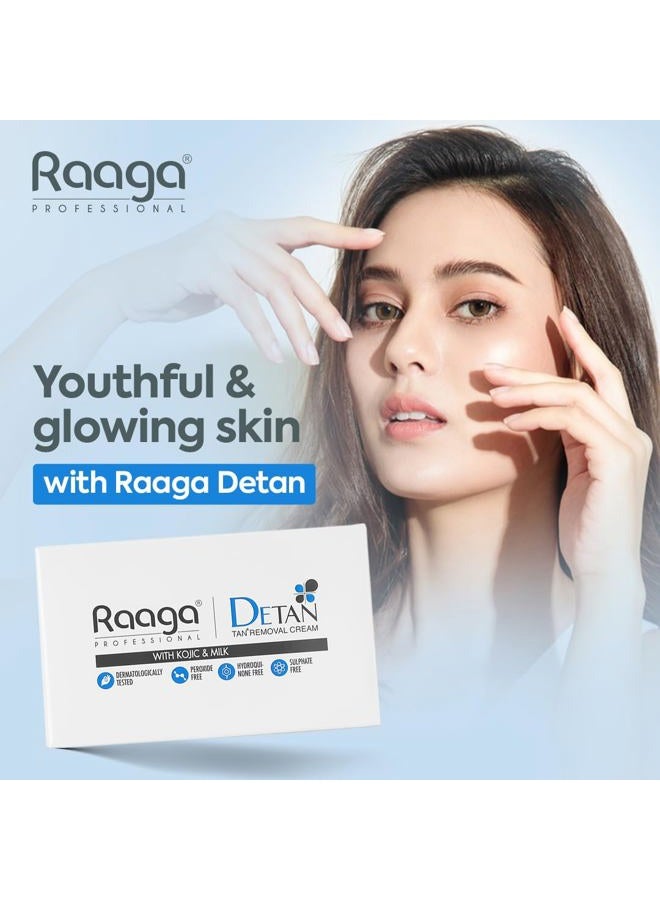 RAAGA PROFESSIONAL كريم إزالة تان | يقلل من التان وأضرار الشمس | مع مستخلص الحليب لبشرة رطبة ومتجانسة | تركيبة لطيفة للوجه والجسم | لجميع أنواع البشرة | 2.54 أونصة (72 جرام) - Image 2