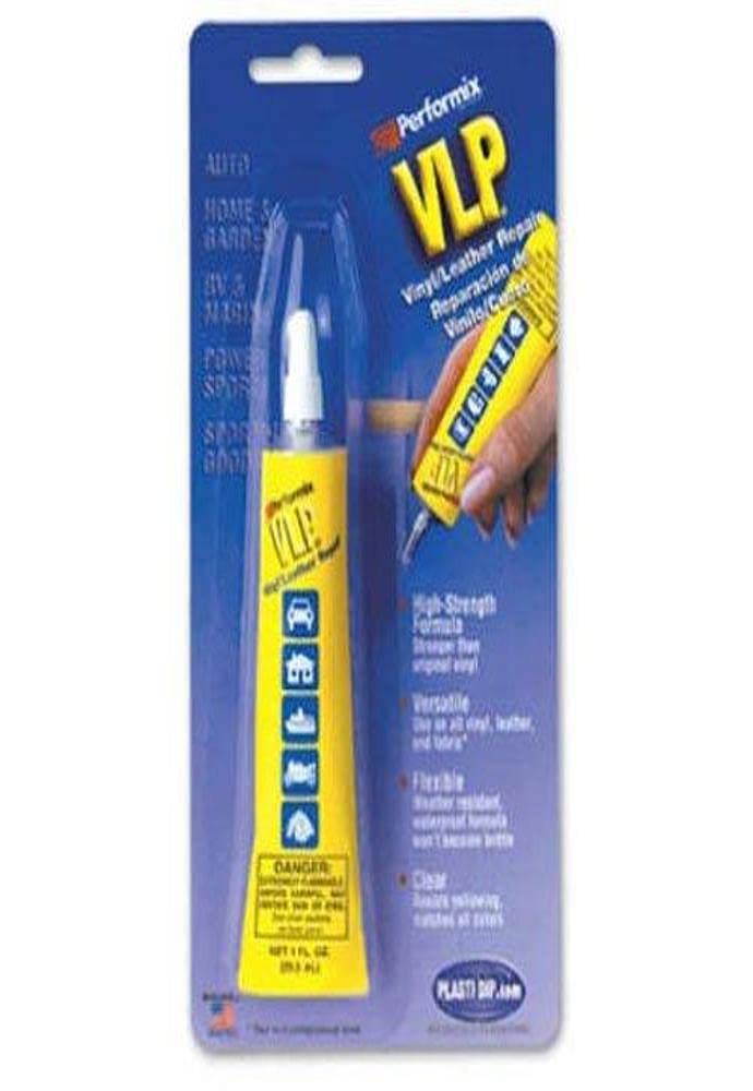 Plasti Dip VLP Clear Vinyl Repair – 1oz Tube (61Z09) – Flexible Adhesive Sealant for Vinyl & Leather Repair – Transparent Finish - Image 1