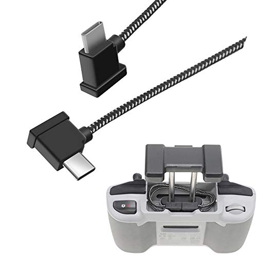Hanatora 11.8 Inch USB C to USBC RC-N3/N2/N1/N1C Remote Controller Cable for DJI Flip,Neo,Mavic 3,Air 3S/3/2/2S,Mini 4K/2 SE/3/4 Pro,Nylon 1FT Tablet RC Data Cord Accessories(Type C Connector) - Image 1