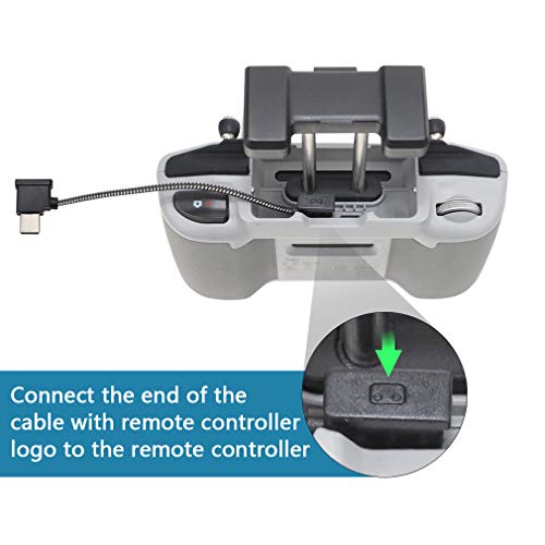 Hanatora 11.8 Inch USB C to USBC RC-N3/N2/N1/N1C Remote Controller Cable for DJI Flip,Neo,Mavic 3,Air 3S/3/2/2S,Mini 4K/2 SE/3/4 Pro,Nylon 1FT Tablet RC Data Cord Accessories(Type C Connector) - Image 4