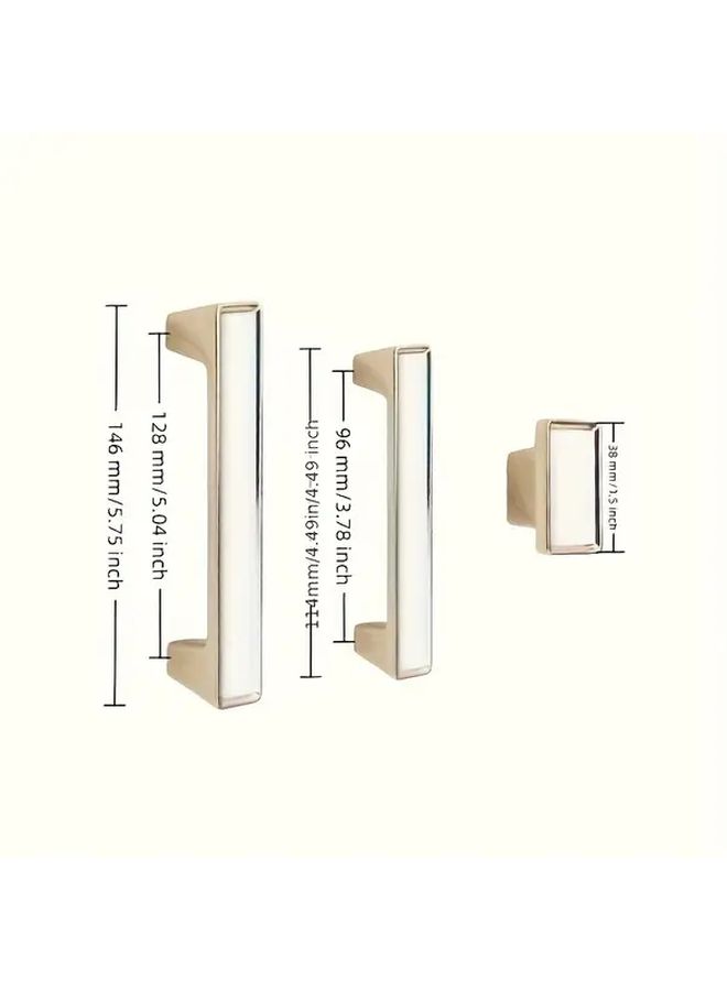 2pcs Heavy Duty Metal Cabinet Door Handles With 96 Hole Pitch Extended Installation Rods - Image 5