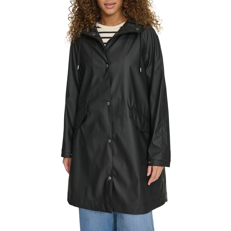 Levi's Women's Raglan Sleeve Rain Jacket, Black, X-Large - Image 1