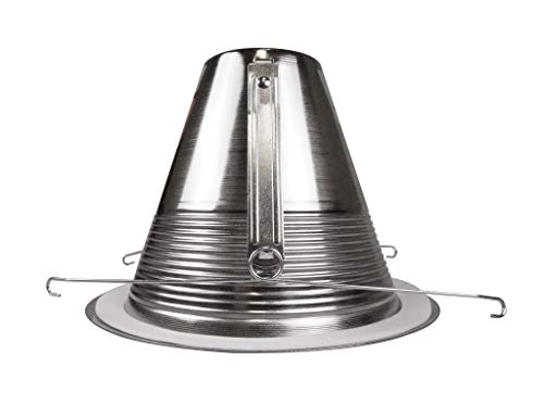 NICOR Lighting 6 inch Nickel Wet Location Rated Cone Baffle Trim, Fits 6 inch Housings (17550ANKWL) - Image 4