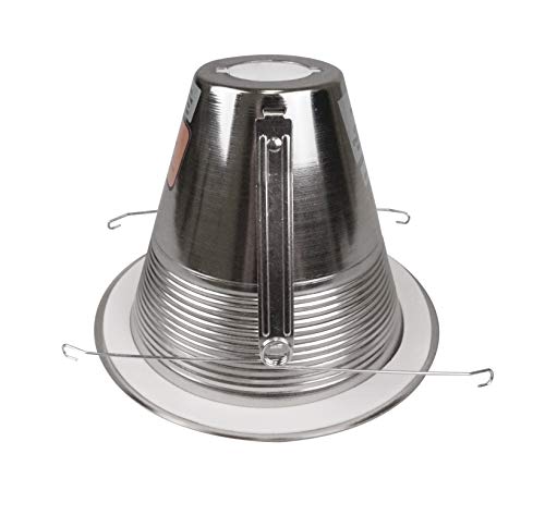 NICOR Lighting 6 inch Nickel Wet Location Rated Cone Baffle Trim, Fits 6 inch Housings (17550ANKWL) - Image 2
