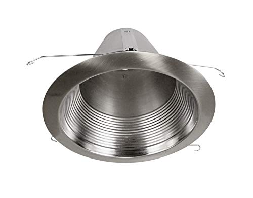 NICOR Lighting 6 inch Nickel Wet Location Rated Cone Baffle Trim, Fits 6 inch Housings (17550ANKWL) - Image 3