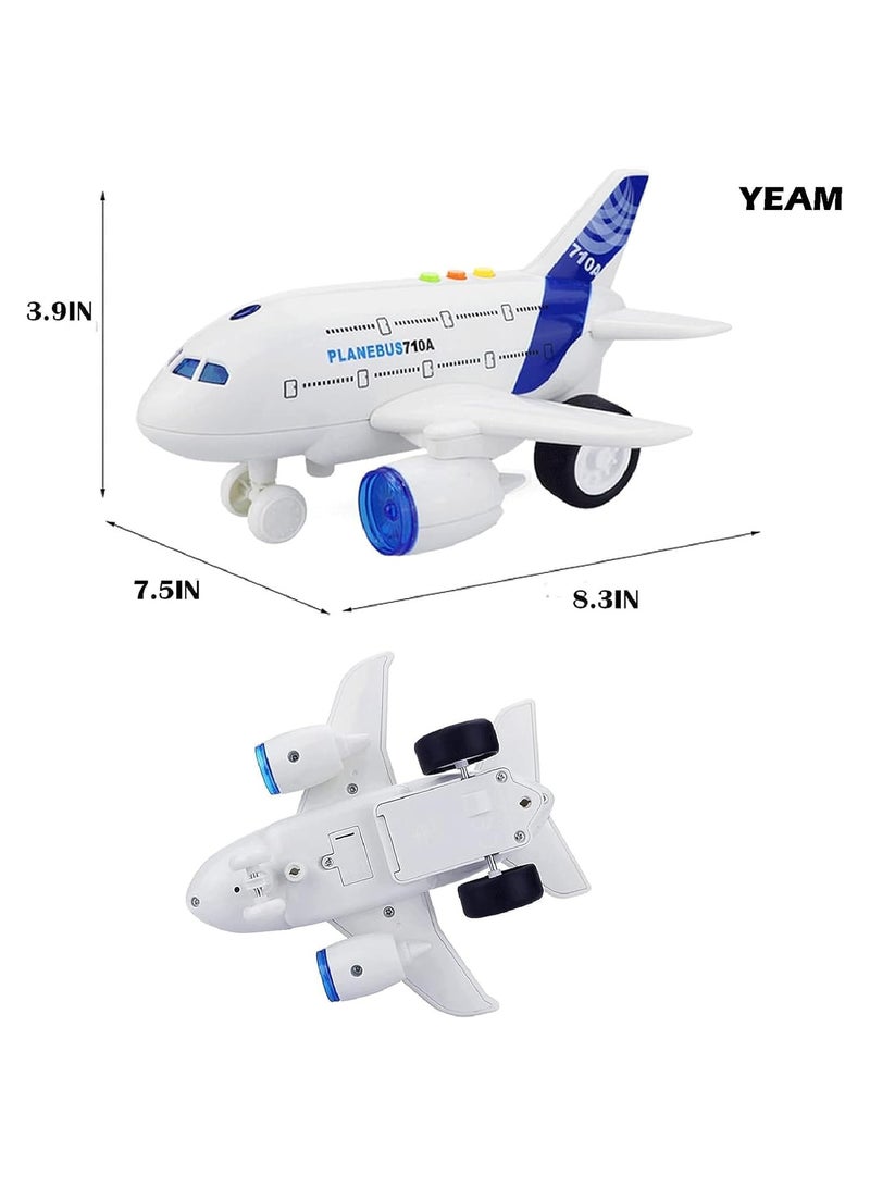general YEAM Airplane Toys for Toddlers,Friction Powered Toy Plane for Kids,1:200 Scale Aircraft with Flashing Lights and Sounds for Boys  Girls,Toy Vehicles - Image 2