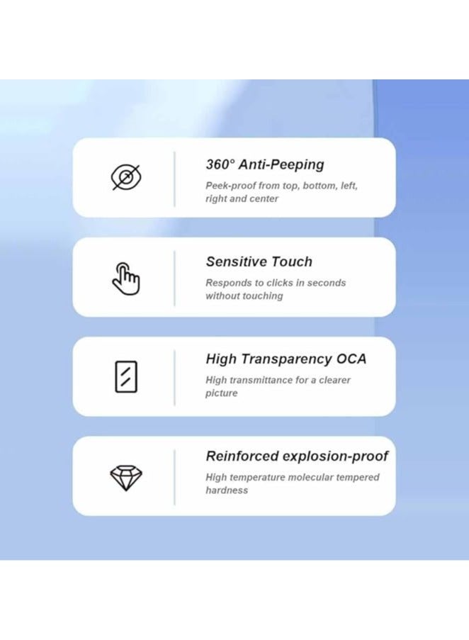 ليتو واقي شاشة زجاجي مقوى Li-to D+ للخصوصية | تغطية كاملة من الحافة إلى الحافة | مضاد للتوهج | مقاوم لبصمات الأصابع | حماية كاملة للشاشة (متوافق مع iPhone 16 Pro) - Image 5