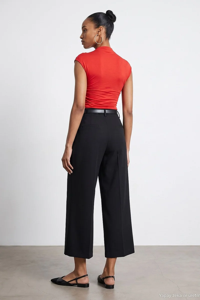 Dilvin Black DILVIN Women's Straight-Leg Pants for Women | Best Price UAE
