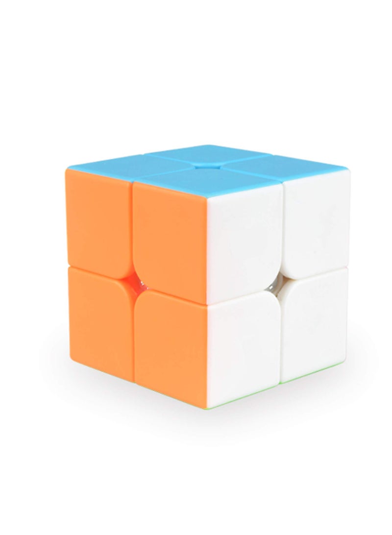 سونسر مكعبات سريعة 2 × 2 مكعبات بدون ملصقات لعبة ألغاز سريعة وسلسة للأطفال والكبار - Image 1