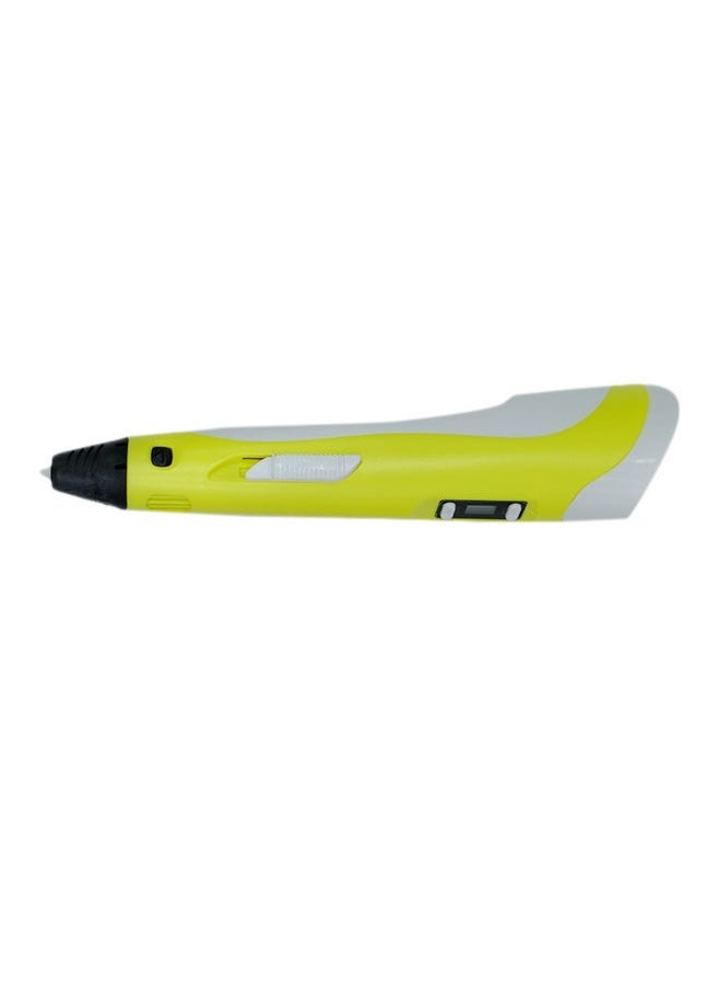SHOPI 3D Printing Drawing Pen – Lightweight & Easy-to-Use 3D Pen in YELLOW Color for Kids and Adults – Great for Creative 3D Art, DIY Crafts, Modeling & Design – Compatible with PLA Filament – Safe, Ergonomic, and Fun for All Ages  - Image 2