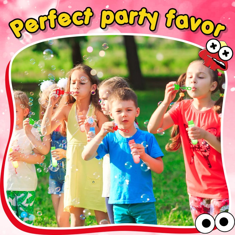 Rotatingpals 24 Pcs Street Themed Bubble Wands Colorful Mini Bubble Party Favor Toys For Kids Toddlers Birthday Goodie Bag Stuffer Filler Outdoor Classroom Reward Gifts (Red  Yellow  Blue  Green) - Image 4
