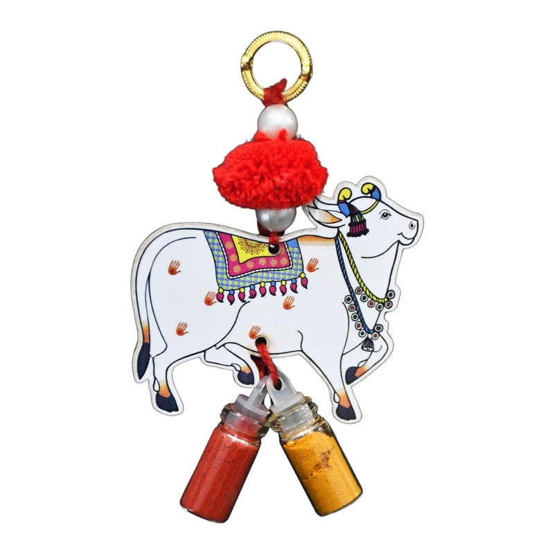 Natali Traders Pichwai Cow Haldi Kumkum for Return Gift Pack of 31 Decorative Pasupu Kumkum Pooja Items Bulk Wedding Return Gifts Thambulam Return Gifts Set - Image 5