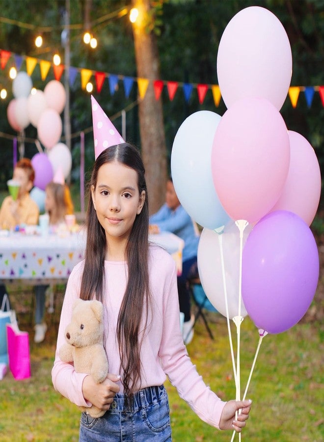 بليلي مجموعة Pllieay من 300 قطعة من حوامل عصي البالونات البلاستيكية البيضاء مقاس 16 بوصة مع أكواب للبالونات، قابلة لإعادة الاستخدام، مثالية لتزيين الطاولات، وحفلات الزفاف، وأعياد الميلاد، والحفلات، والذكرى السنوية. - Image 5