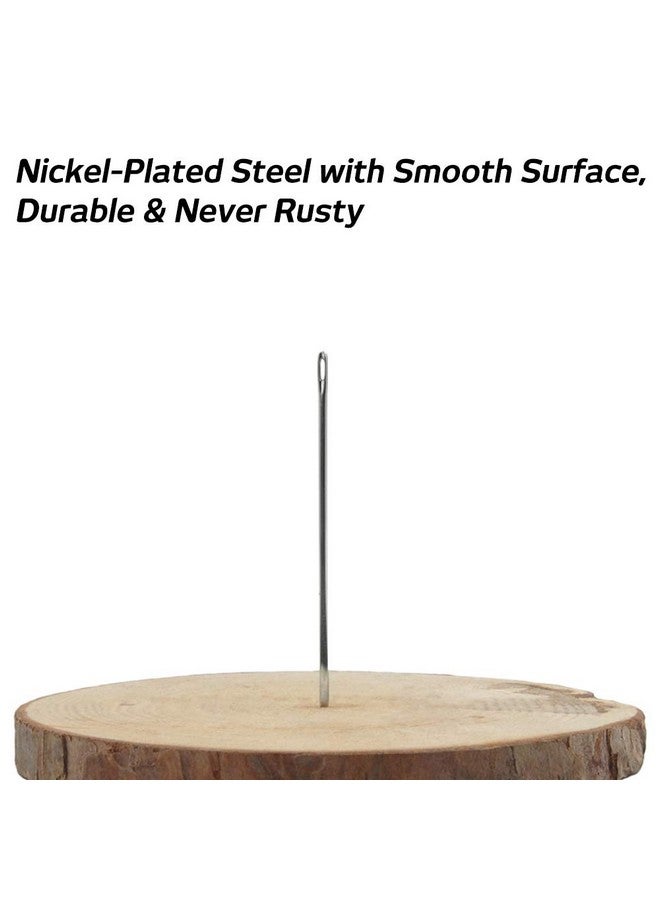 سورس تون مجموعة من 17 إبرة يدوية منزلية شديدة التحمل وخيط تنجيد قوي للغاية، و7 أنماط من إبر خياطة الجلد والقماش من SourceTon و3 ألوان من خيوط النايلون (50 ياردة من كل خيط) - Image 3