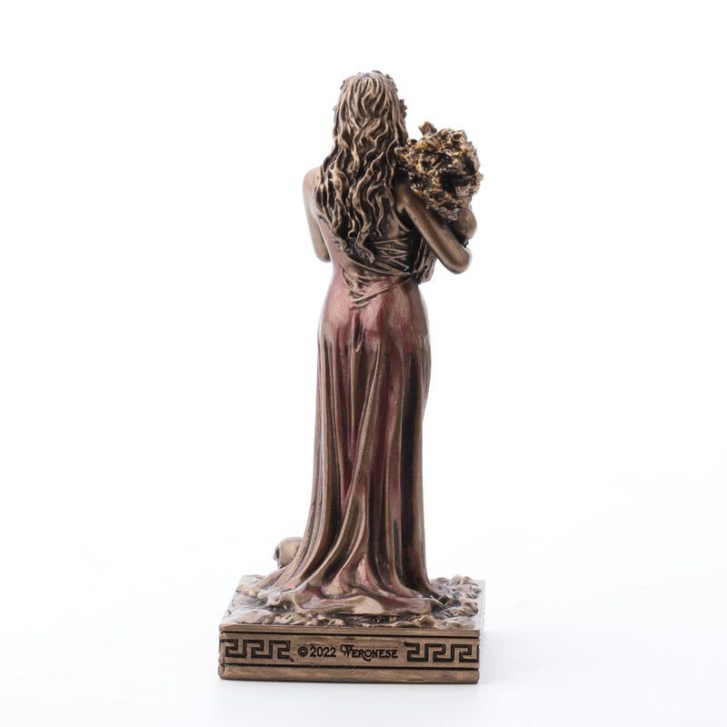 Veronese Design Persephone Greek Goddess of Agriculture Resin Miniature â€“ Hand-Painted Bronze Finish Figurine - Image 5