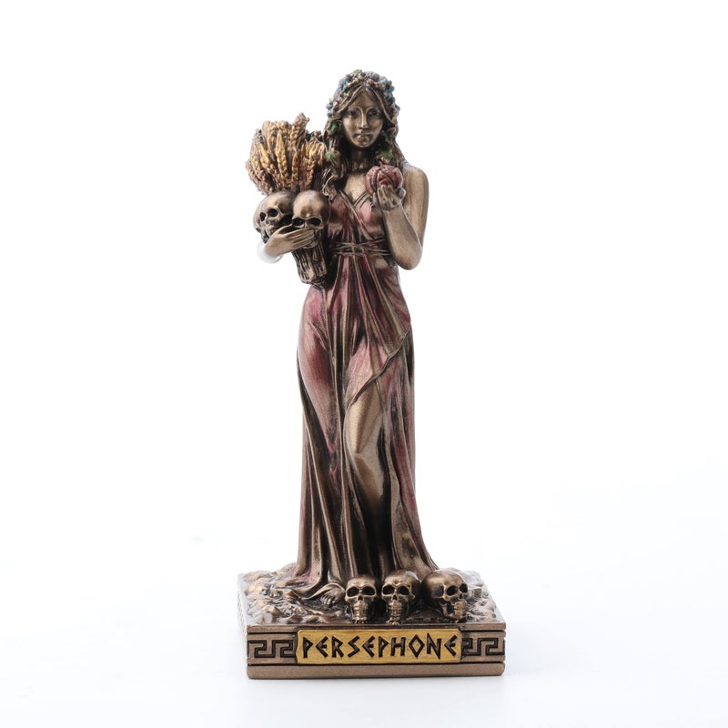 Veronese Design Persephone Greek Goddess of Agriculture Resin Miniature â€“ Hand-Painted Bronze Finish Figurine - Image 1