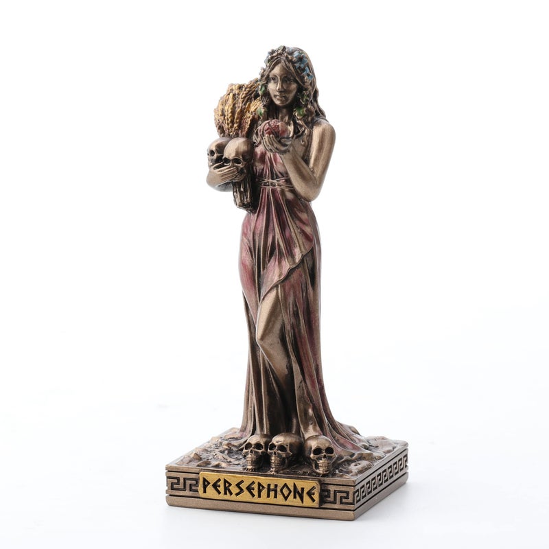 Veronese Design Persephone Greek Goddess of Agriculture Resin Miniature â€“ Hand-Painted Bronze Finish Figurine - Image 2