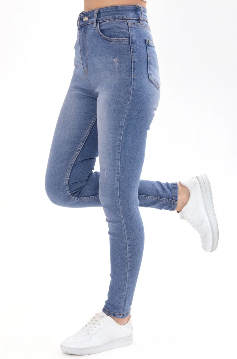 Tofisa 23658-LIGHT-BROWN-TINT Skinny Lycra Jeans
