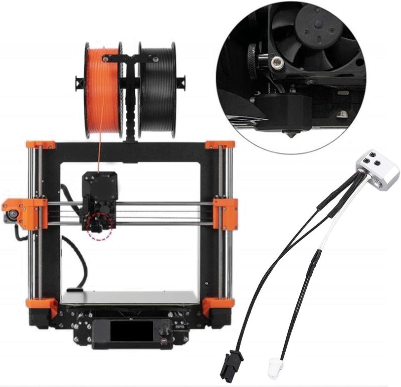 Zerodis Efficient Aluminum Heating Block Kit for Prusa MK4 3D Printer Fast Heating, Fine Craftsmanship, Every Print Result, Spare Part, Durability-Optimized with Mechanical Components, - Image 3