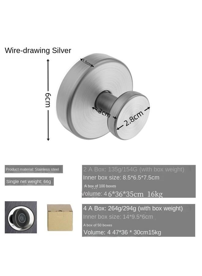 الأزرق جي دبليو الخطاف المخصص 304 الفولاذ المقاوم للصدأ الحمامات الخالية من التثقيب واللصق - Image 1