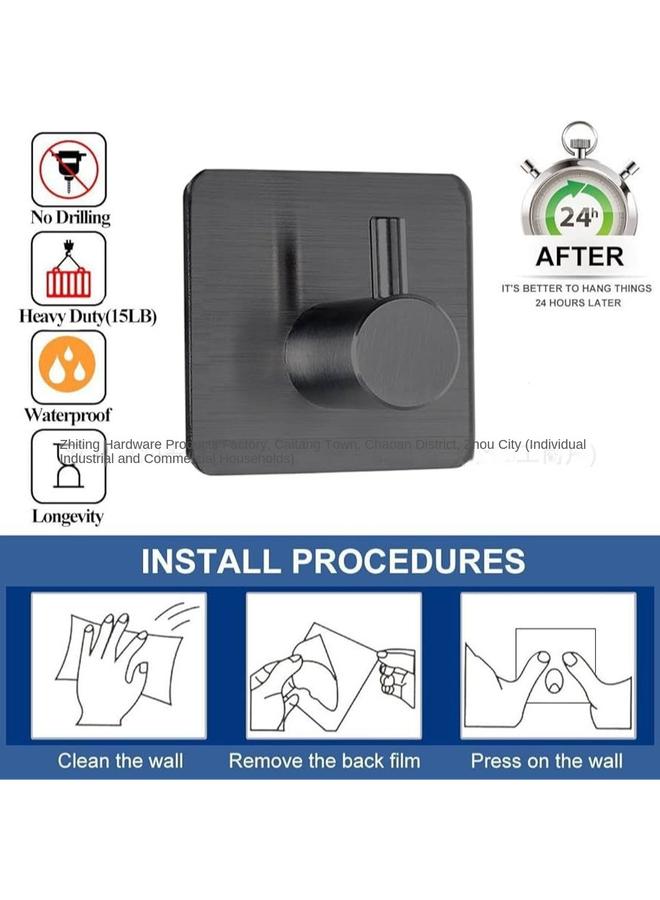 الأزرق جي دبليو الخطاف المخصص 304 الفولاذ المقاوم للصدأ الحمامات الخالية من التثقيب واللصق - Image 4