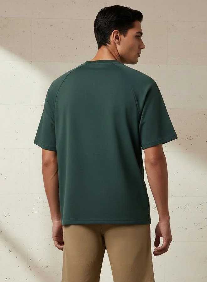 Love Pangolin Green Love Pangolin Men Raglan Sleeves Oversized T-shirt for Men | Best Price UAE