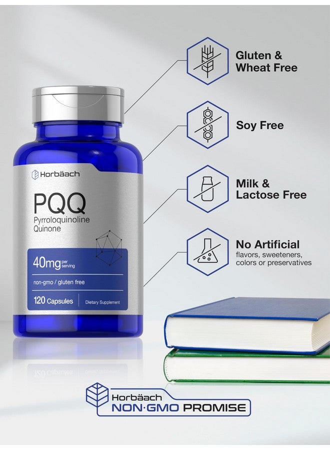 Horbäach PQQ Supplement 40 mg | 120 Capsules | Maximum Strength | Non-GMO and Gluten Free Supplement | Pyrroloquinoline Quinone Disodium Salt - Image 5