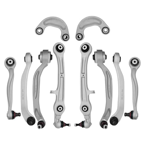 LUKYUCHA Front Upper & Lower Suspension Control Arms Kit Fit for Bentley Continental GT GTC Flying Spur 2004-2019, 3W0407505, 3W0407509, 3W0407693, 3W0407506, 3W0407510, 3W0407694, 3W0407151 - Image 1