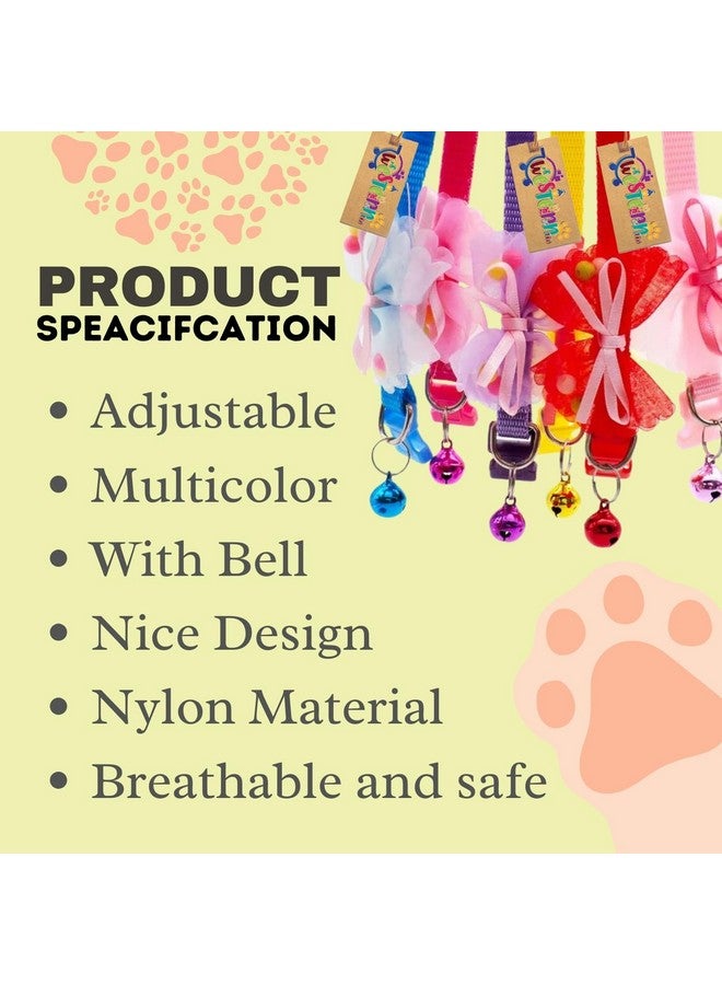 Western Era Cat Bow Collar Bell Is A Chic And Secure Accessory Crafted For Your Furry Companion. This Stylish Pet Adornment Not Only Ensures Safety But Also Adds A Touch Of Elegance. - Image 2