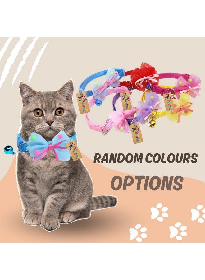 Western Era Cat Bow Collar Bell Is A Chic And Secure Accessory Crafted For Your Furry Companion. This Stylish Pet Adornment Not Only Ensures Safety But Also Adds A Touch Of Elegance. - Image 3