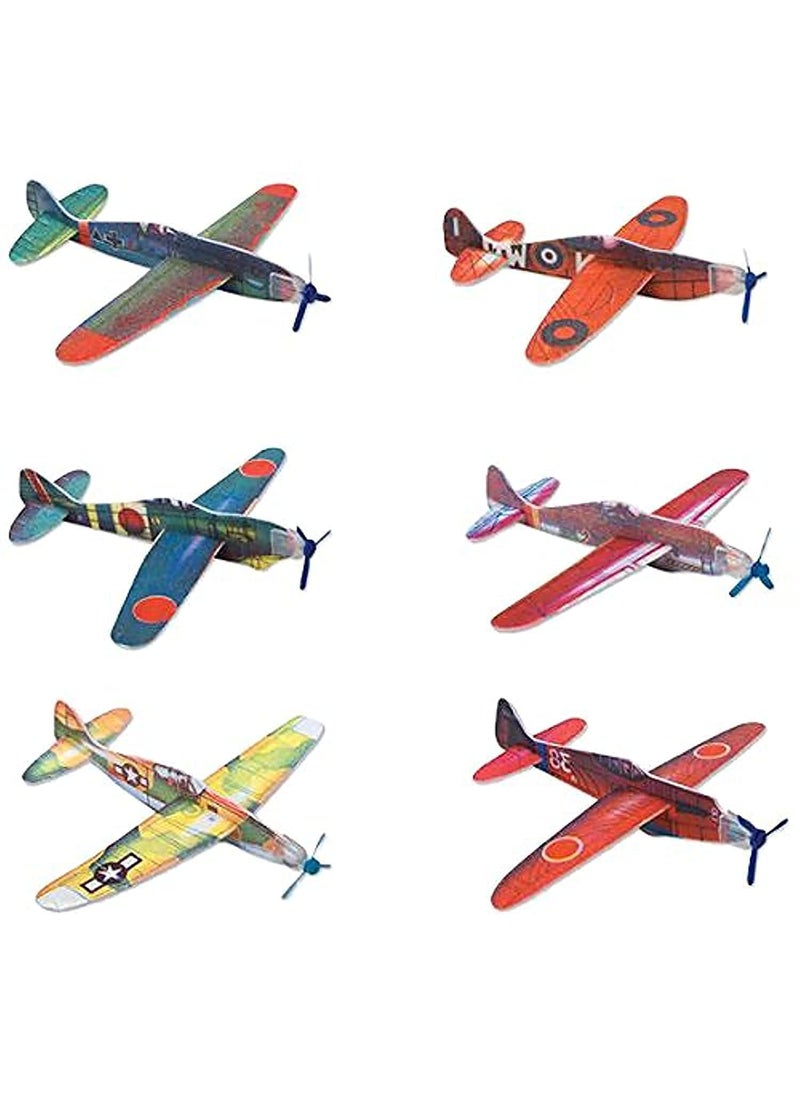 Rhode Island Novelty Rhode Island Novelty 8 Inch Flying Glider Plane, Set of 12 Multicolor  - Image 1
